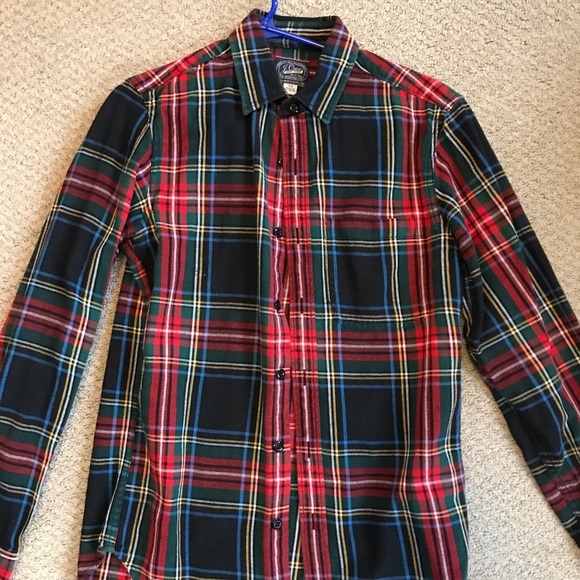 J Crew Flannel Button Down Shirt - Picture 1 of 2